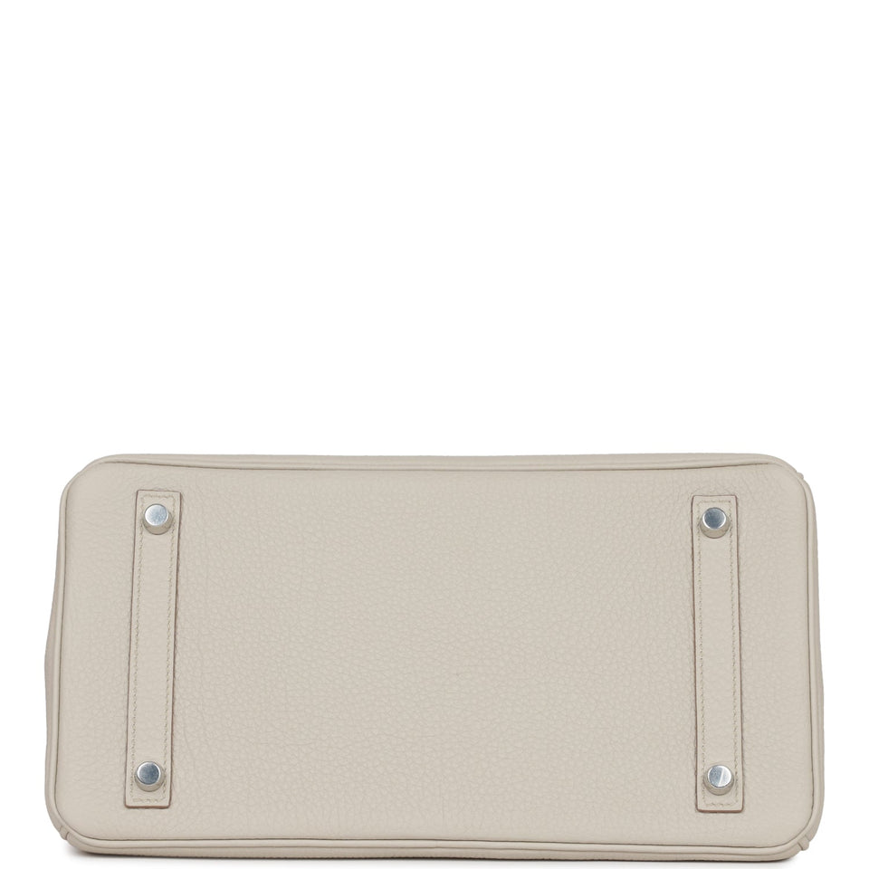 Hermes Birkin 30 Beton Matte Alligator and Togo Touch Palladium Hardware