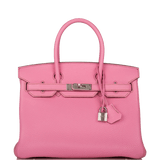 Hermes Birkin 30 Bubblegum Togo Palladium Hardware