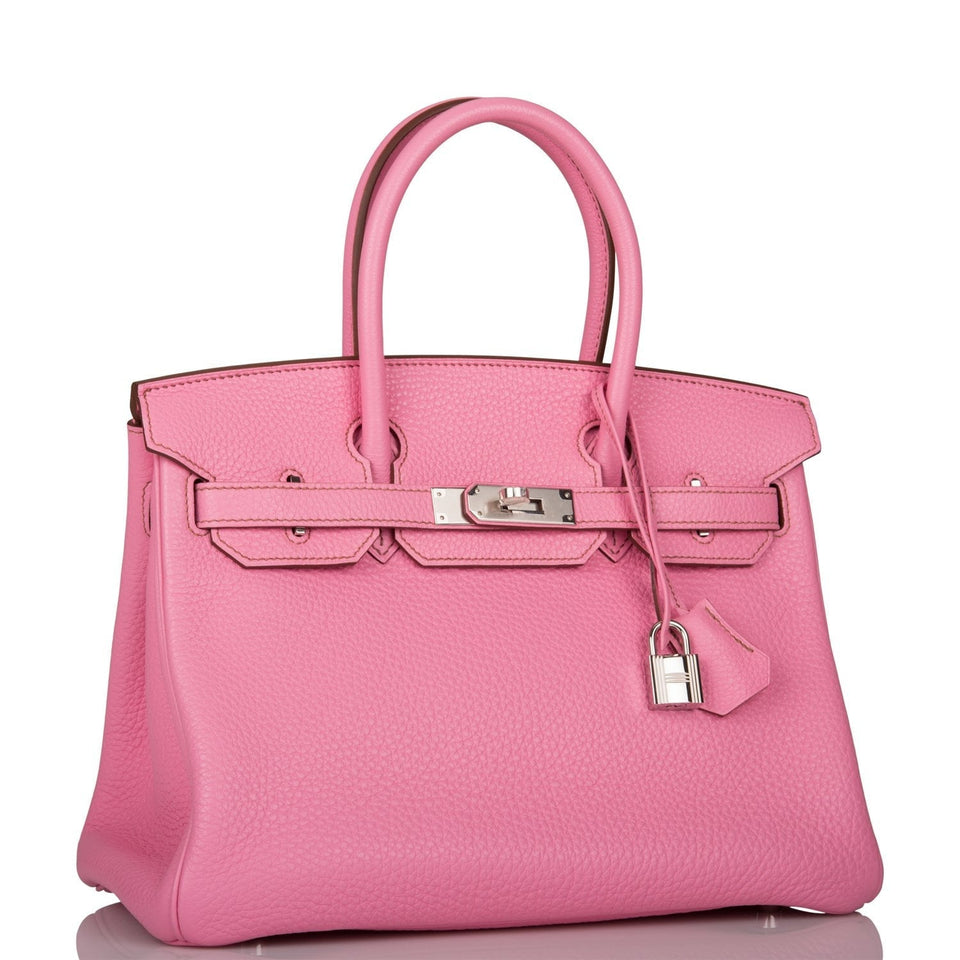 Hermes Birkin 30 Bubblegum Togo Palladium Hardware