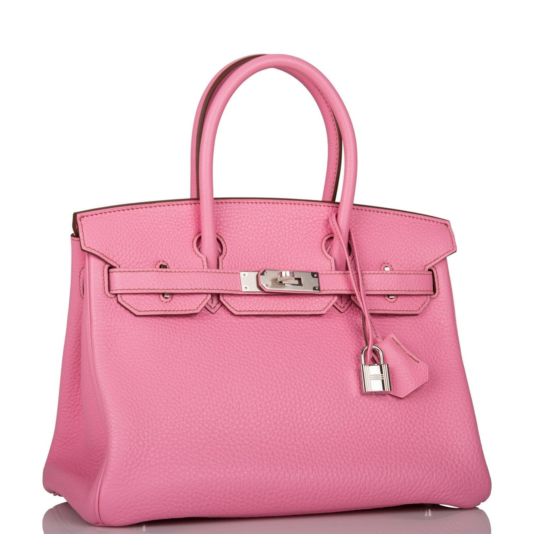Hermes Birkin 30 Bubblegum Togo Palladium Hardware