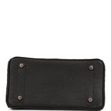 Hermes Birkin 25 Black Ostrich Rose Gold Hardware