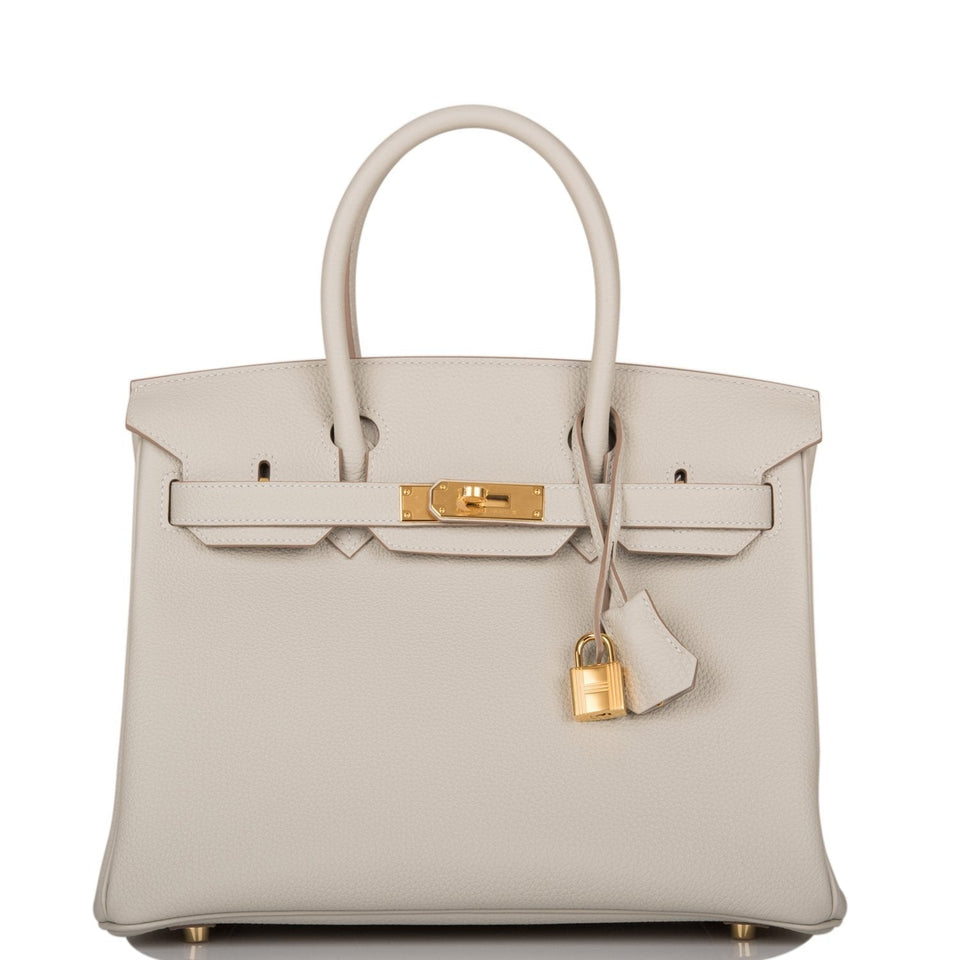 Hermes Birkin 30 Gris Perle Togo Gold Hardware