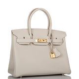 Hermes Birkin 30 Gris Perle Togo Gold Hardware