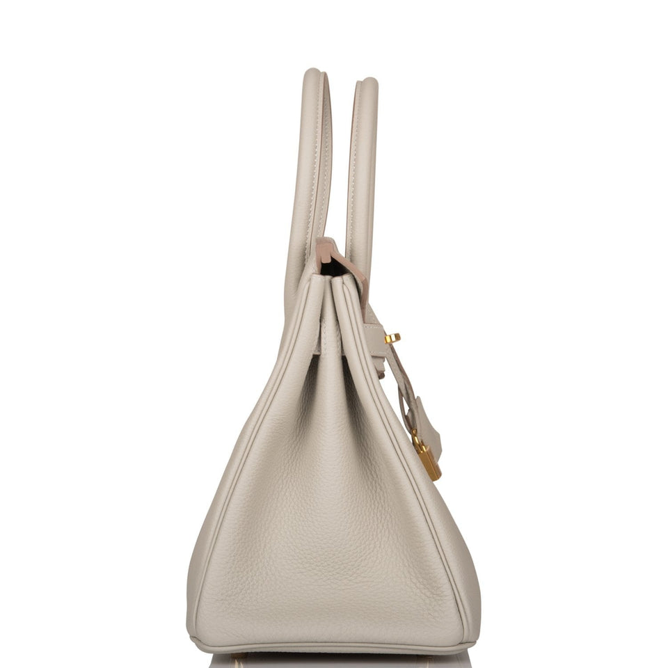 Hermes Birkin 30 Gris Perle Togo Gold Hardware