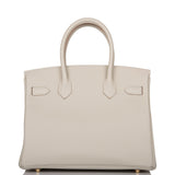 Hermes Birkin 30 Gris Perle Togo Gold Hardware