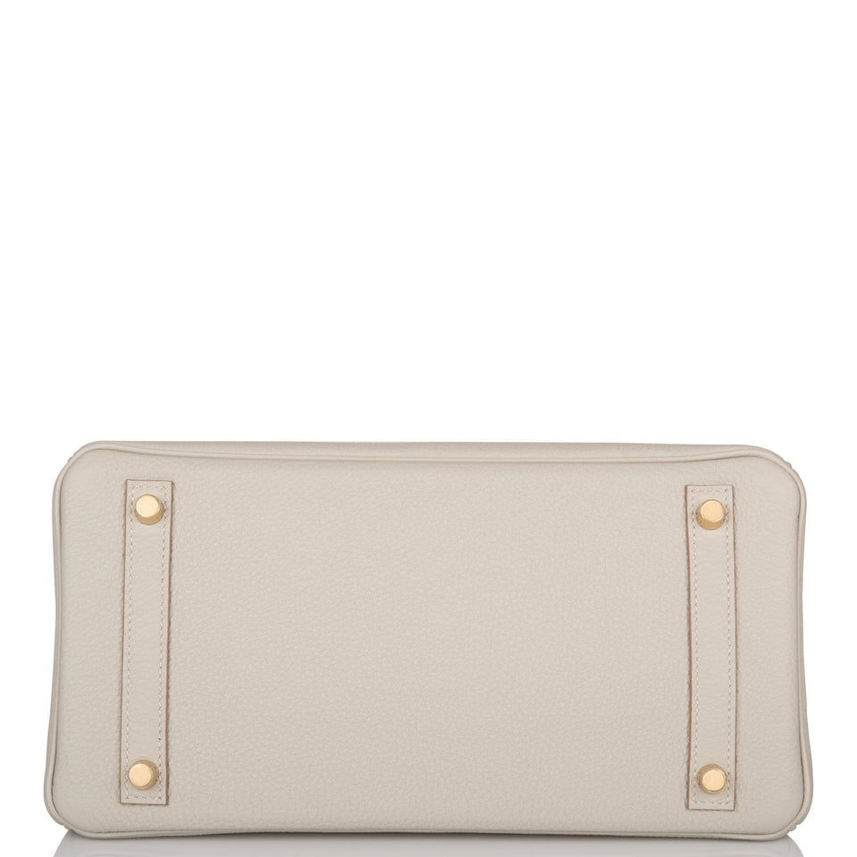 Hermes Birkin 30 Gris Perle Togo Gold Hardware