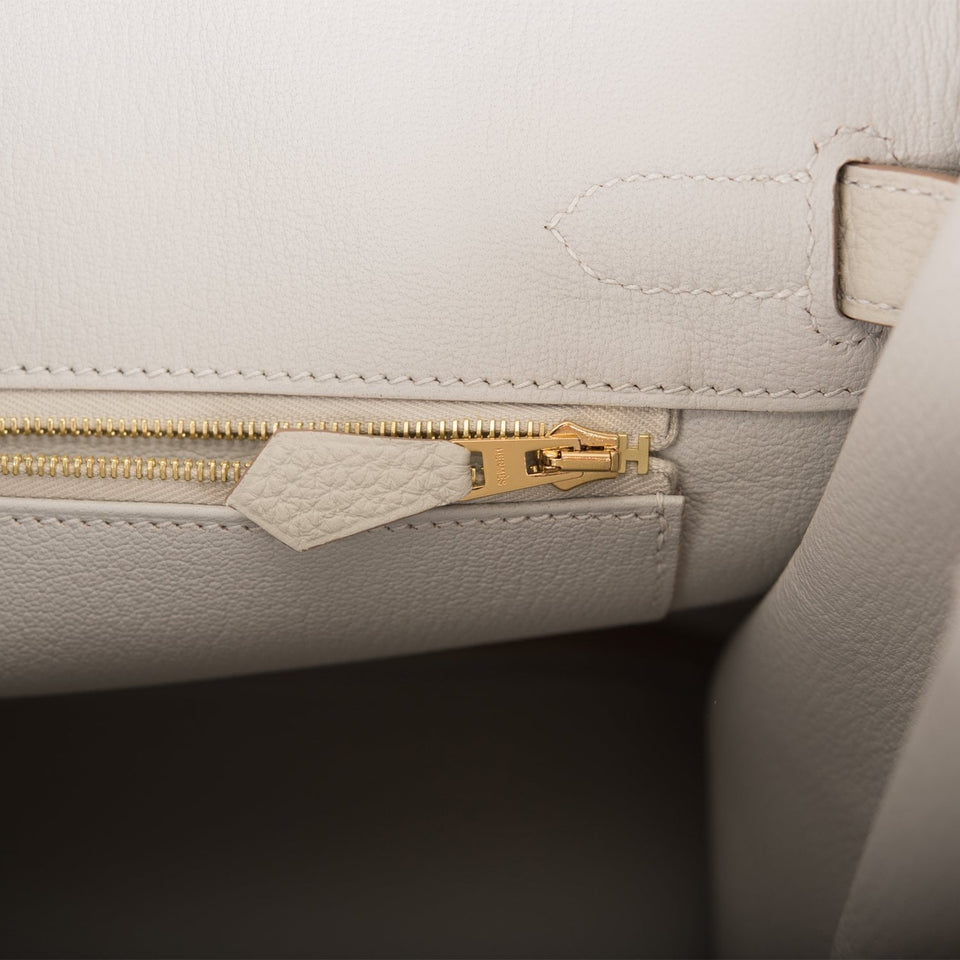 Hermes Birkin 30 Gris Perle Togo Gold Hardware