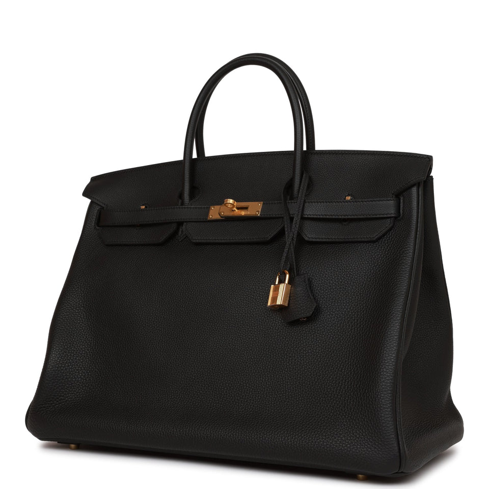 Hermes Birkin 40 Black Togo Gold Hardware