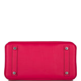 Hermes Birkin 25 Framboise Swift Palladium Hardware