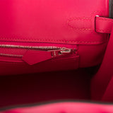 Hermes Birkin 25 Framboise Swift Palladium Hardware