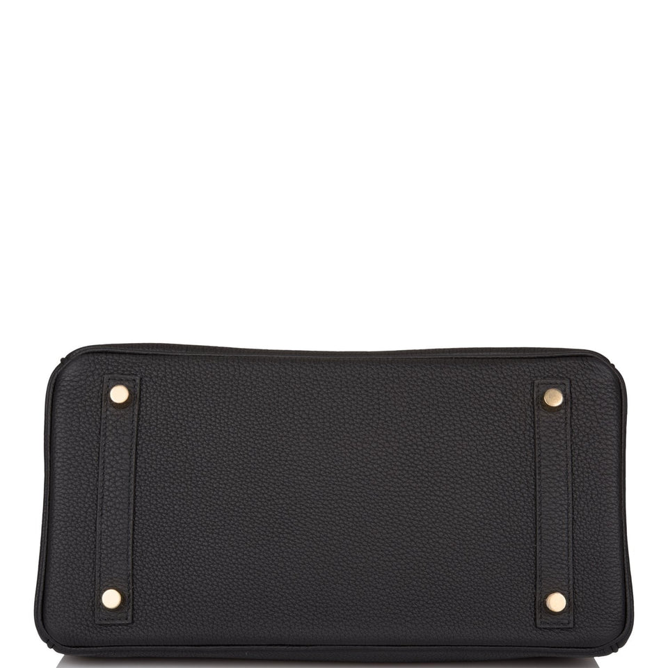 Hermes Birkin 30 Black Togo Gold Hardware