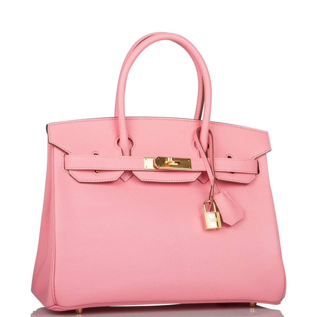 Hermes Birkin 30 Rose Confetti Chevre Gold Hardware
