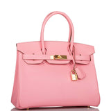 Hermes Birkin 30 Rose Confetti Chevre Gold Hardware