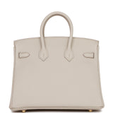 Hermes Birkin 25 Beton Togo Gold Hardware