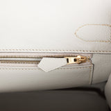 Hermes Special Order (HSS) Birkin 30 Rose Sakura and Gris Perle Chevre Brushed Gold Hardware