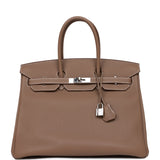 Hermes Birkin 35 Etoupe Togo Palladium Hardware