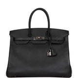 Hermes Birkin 35 Black Epsom Palladium Hardware