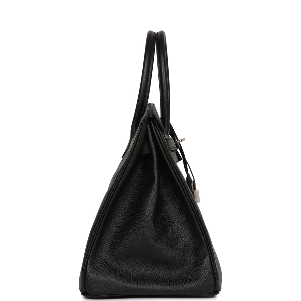 Hermes Birkin 35 Black Epsom Palladium Hardware
