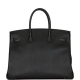 Hermes Birkin 35 Black Epsom Palladium Hardware