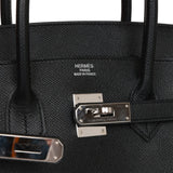 Hermes Birkin 35 Black Epsom Palladium Hardware