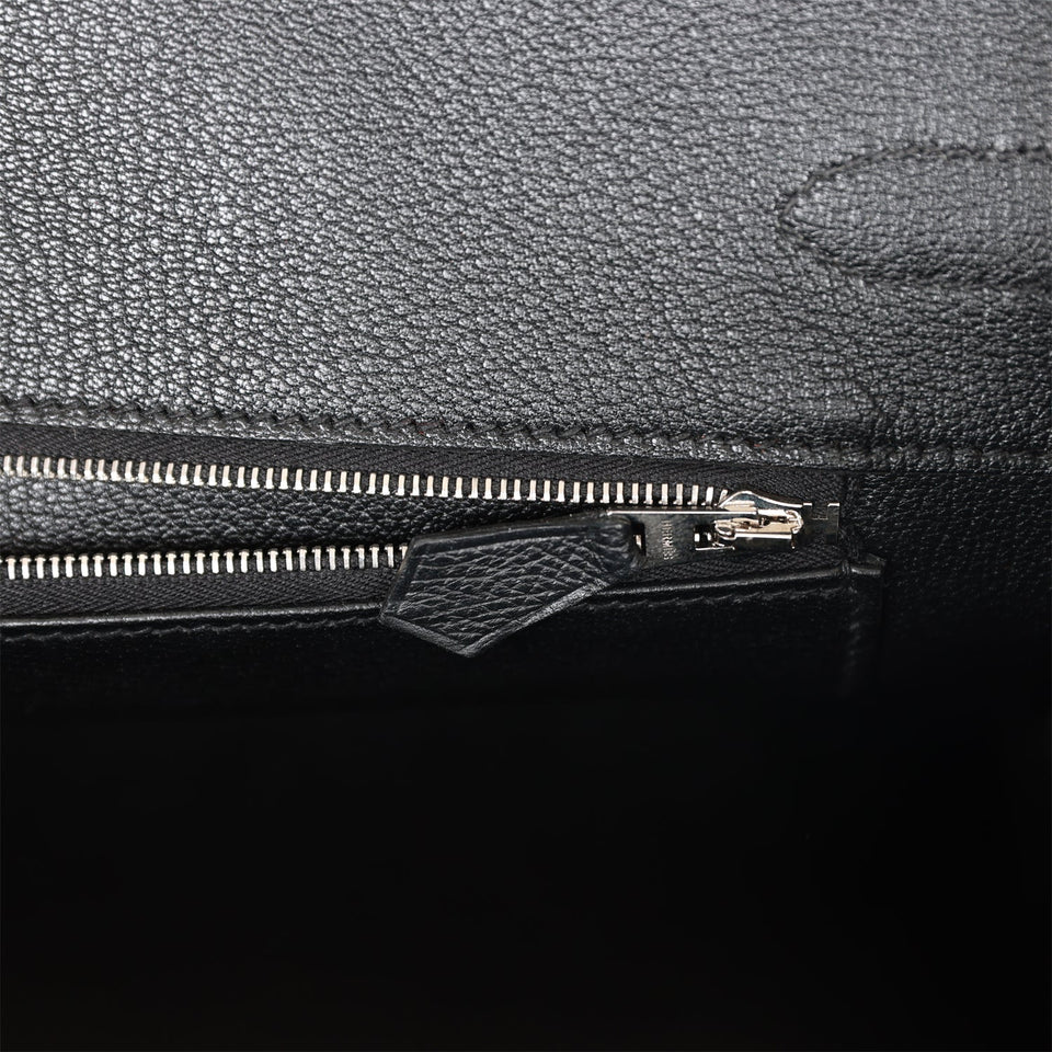 Hermes Birkin 35 Black Epsom Palladium Hardware