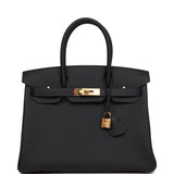 Hermes Birkin 30 Caban Togo Gold Hardware