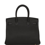 Hermes Birkin 30 Black Togo Gold Hardware