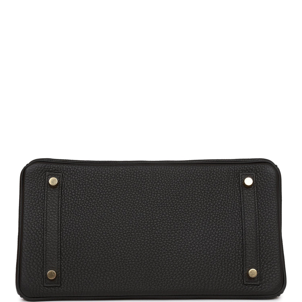 Hermes Birkin 30 Black Togo Gold Hardware