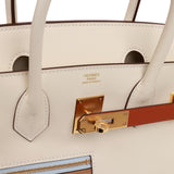 Hermes Colormatic Birkin 30 Nata, Chai and Cuivre Swift Gold Hardware