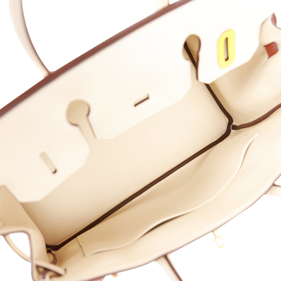 Hermes Colormatic Birkin 30 Nata, Chai and Cuivre Swift Gold Hardware