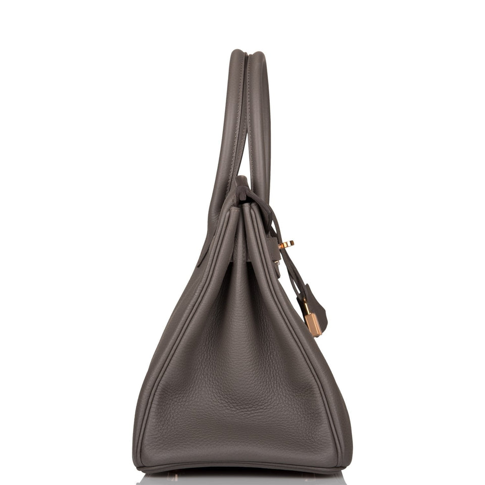 Hermes Birkin 30 Etain Togo Rose Gold Hardware