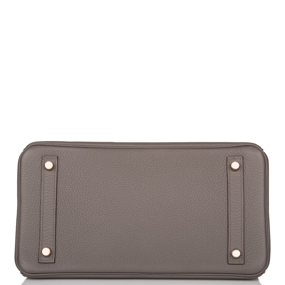 Hermes Birkin 30 Etain Togo Rose Gold Hardware