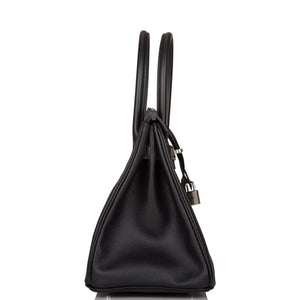 Hermes Birkin 30 Black Epsom Palladium Hardware