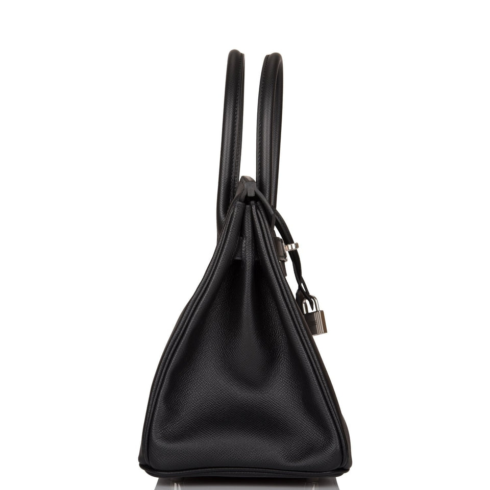 Hermes Birkin 30 Black Epsom Palladium Hardware