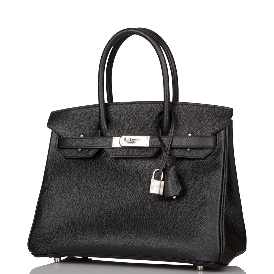 Hermes Birkin 30 Black Epsom Palladium Hardware