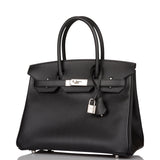 Hermes Birkin 30 Black Epsom Palladium Hardware