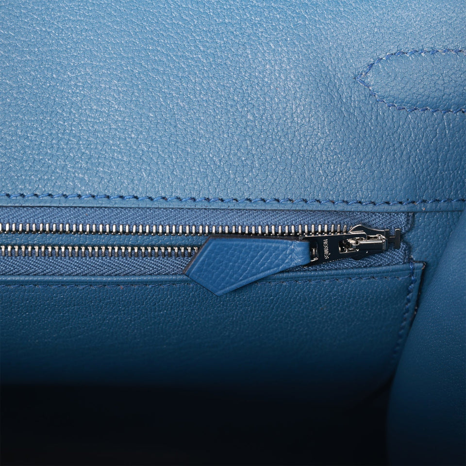 Hermes "Sunset" Birkin Sellier 35 Rainbow Epsom Palladium Hardware Payment 2 HR