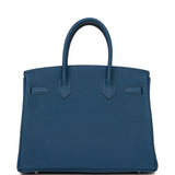 Hermes Birkin 30 Deep Blue Togo Palladium Hardware