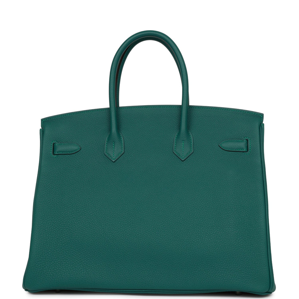 Hermes Birkin 35 Malachite Togo Palladium Hardware - Remaining Payment