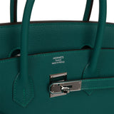 Hermes Birkin 35 Malachite Togo Palladium Hardware