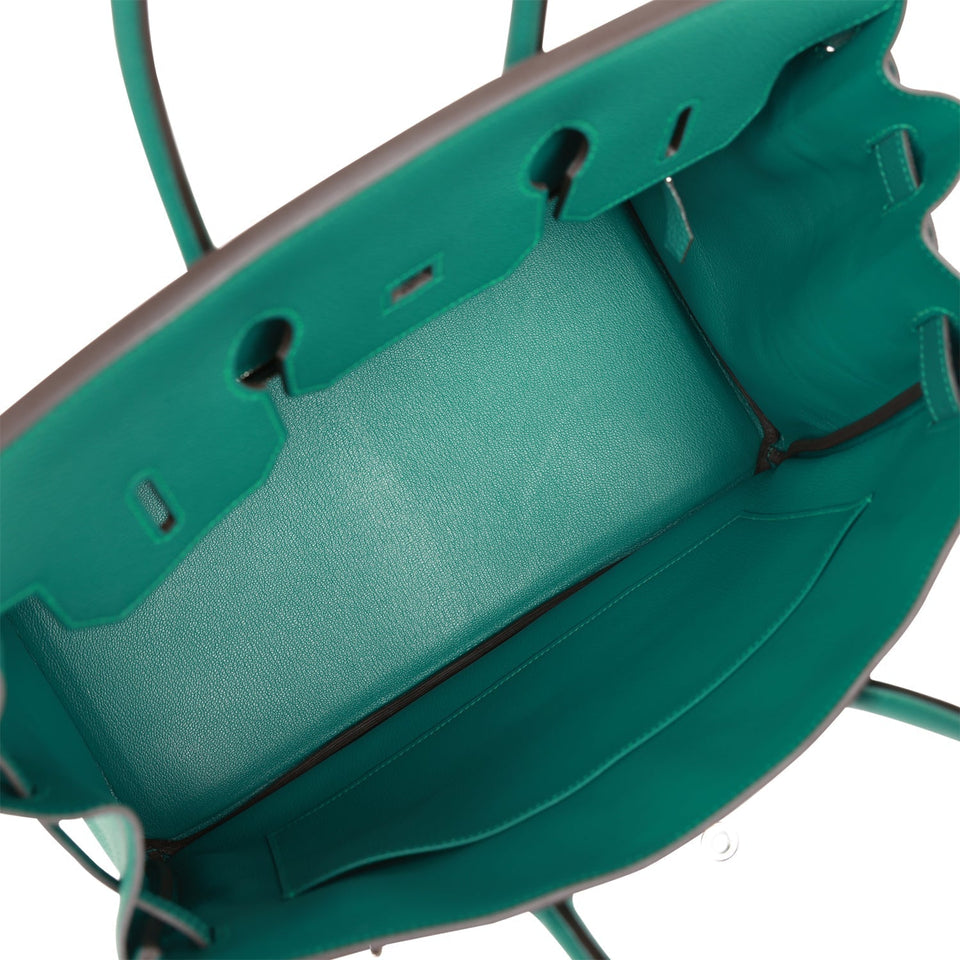 Hermes Birkin 35 Malachite Togo Palladium Hardware - Deposit
