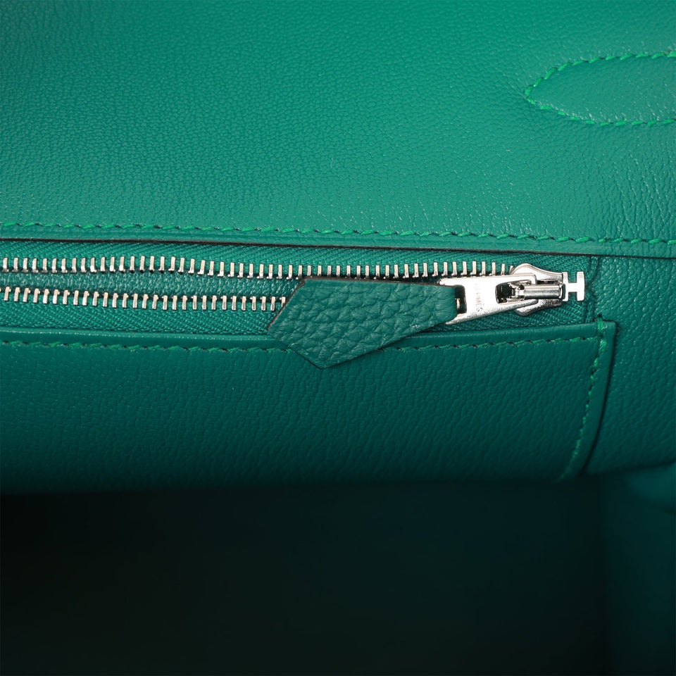 Hermes Birkin 35 Malachite Togo Palladium Hardware - Remaining Payment