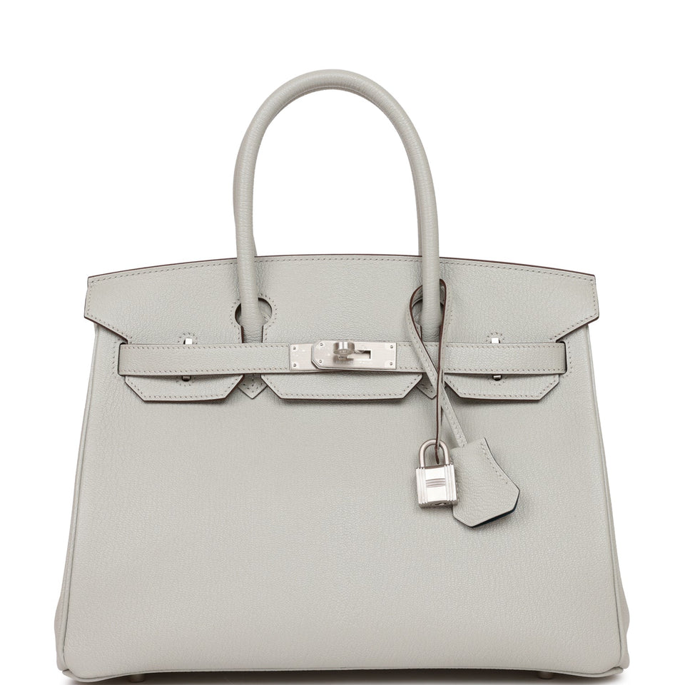 Hermes Special Order (HSS) Birkin 30 Gris Perle Verso Chevre Brushed Palladium Hardware - Payment 6 for AP