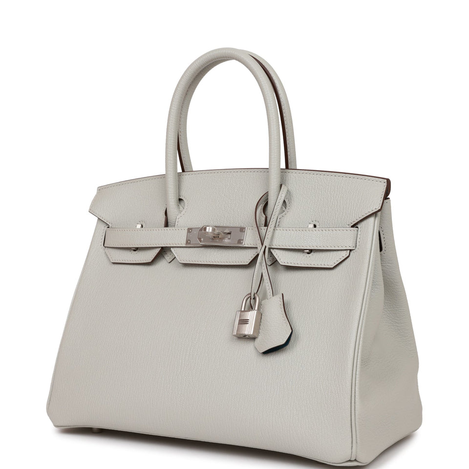 Hermes Special Order (HSS) Birkin 30 Gris Perle Verso Chevre Brushed Palladium Hardware - Payment 6 for AP