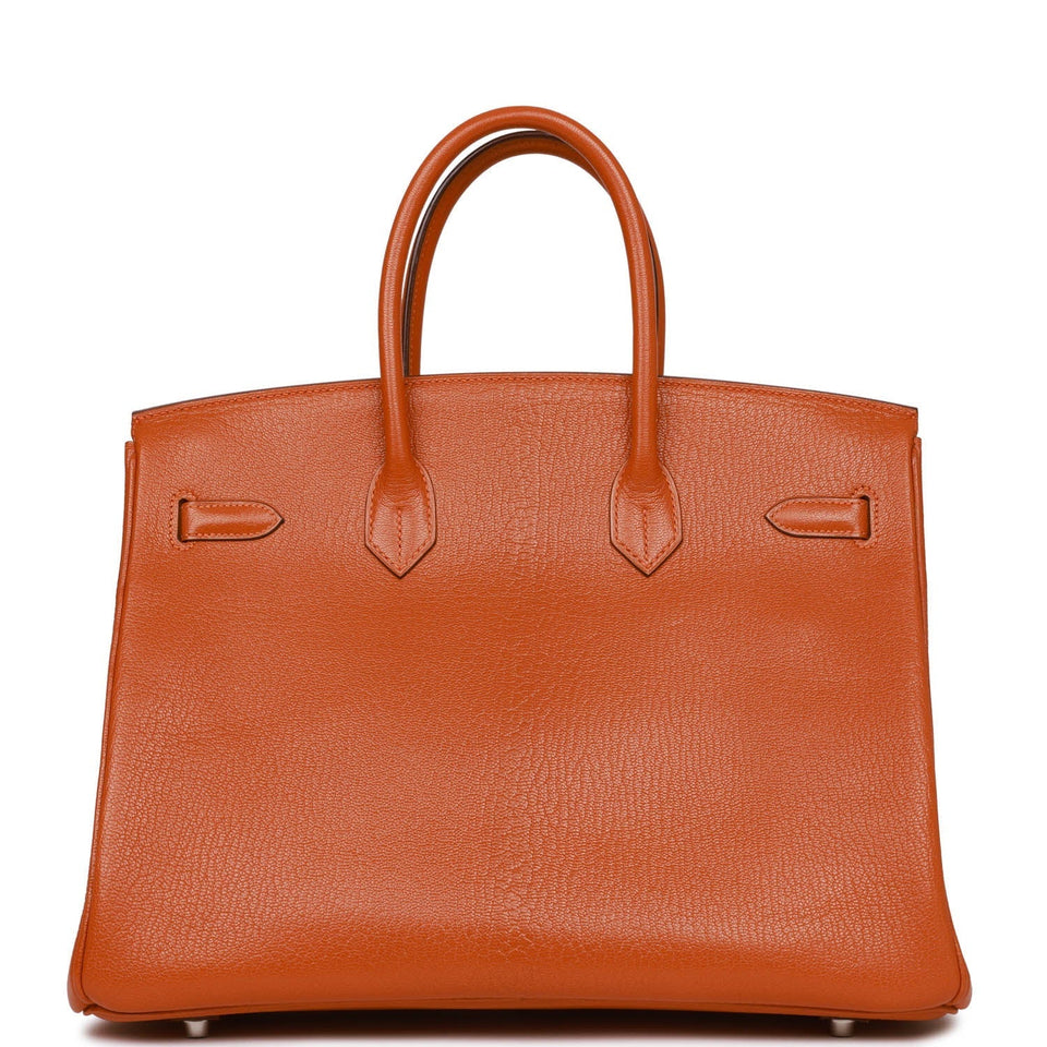 Hermes Birkin 35 Potiron Chevre Palladium Hardware - Deposit