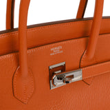 Hermes Birkin 35 Potiron Chevre Palladium Hardware - Deposit