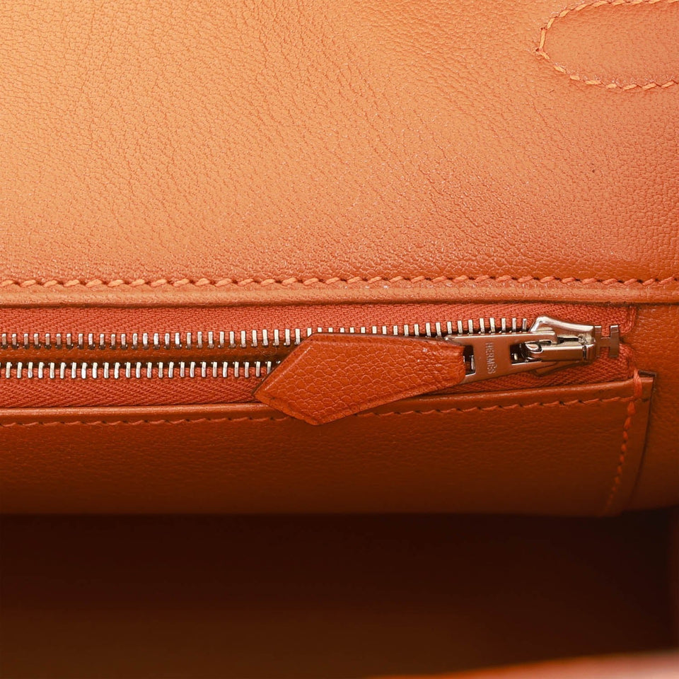 Hermes Birkin 35 Potiron Chevre Palladium Hardware - Deposit