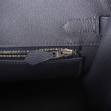 Hermes Birkin 30 Bleu Nuit Togo Palladium Hardware