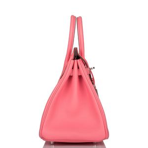 Hermes Birkin 25 Rose D'Ete Swift Palladium Hardware