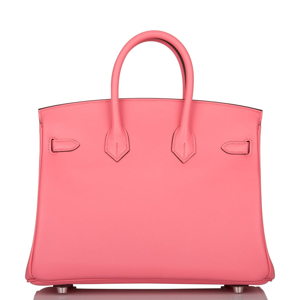 Hermes Birkin 25 Rose D'Ete Swift Palladium Hardware